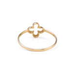 14k Gold Four Leaf Clover Ring - Image 2