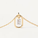 Mini Letter E Necklace - Image 2