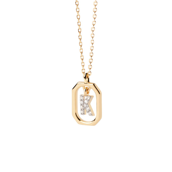 Mini Letter K Necklace