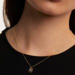 Mini Letter K Necklace - Image 3