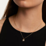 Mini Letter M Necklace - Image 3