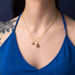 Sterling Silver Marquise Pendant Necklace - Image 2