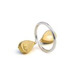Pariba Twisted Double Ring - 925 Sterling Silver and Gold Plated - Image 3