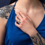 Pariba Twisted Double Ring - 925 Sterling Silver and Gold Plated - Image 2