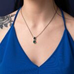 Κολιέ με London Blue Topaz – Επιχρυσωμένο Ασήμι 925 - Image 2