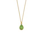 Tear Drop Green Copper Necklace