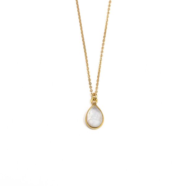 Tear Drop Fildisi Necklace