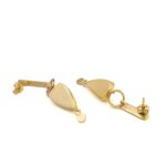 Amazonite Drop Earrings - 925 Sterling Silver and Gold Plated - Image 4
