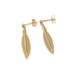 Σκουλαρίκια Φύλλο Κρεμαστά – Επιχρυσωμένο Ασήμι 925 - Image 3