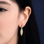 Leaf Zirconia Earrings