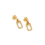 Rectangular Zirconia Earrings