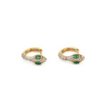 Small Snake Hoop Earrings