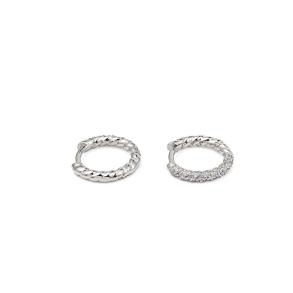 Zircon Hoops Earrings