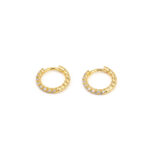 Shiny Zircon Hoops Earrings