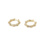 Breeze Hoops Earrings - 925 Sterling Silver and Gold Plated - Image 3