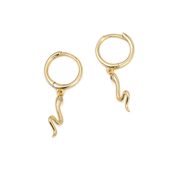 Snake Hoop Earrings