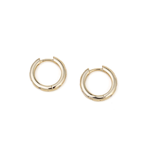 Cubic Zirconia Chunky Hoop Earrings