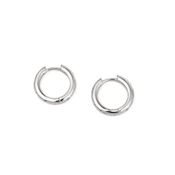 Cubic Zirconia Chunky Hoop Earrings