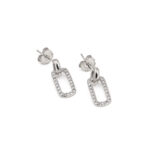Rectangular Zirconia Earrings