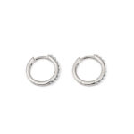 Fresh Water Pearl Hoops Earrings - 925 Sterling Silver - Image 3