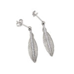 Leaf Zirconia Earrings