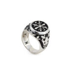 Ασημένιο Δαχτυλίδι Fleur-de-lis - Image 2