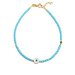 Round Evil Eye Turquoise Bracelet