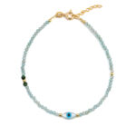 Evil Eye Aqua Marine Bracelet
