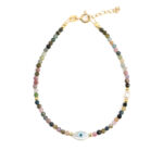 Evil Eye Tourmaline Bracelet - Sterling Silver