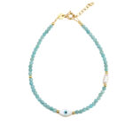 Evil Eye Amazonite Bracelet