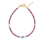 Evil Eye Ruby Bracelet