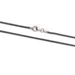 925 Sterling Silver Oxidised Wheat Chain