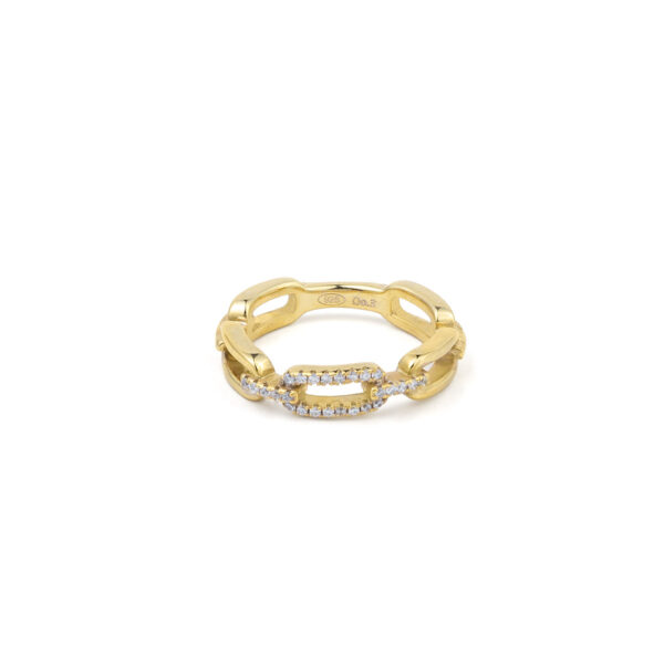 Chain Ring with Zircon