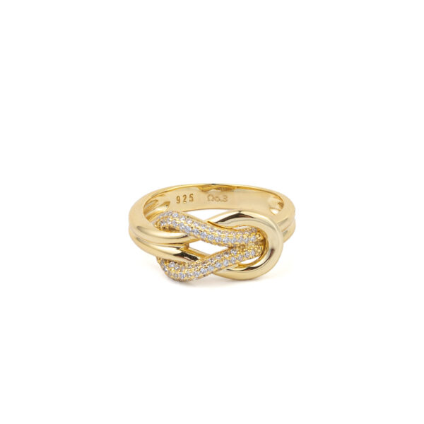 Zirconia Knot Ring