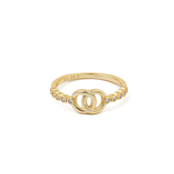 Cubic Zirconia infinity Ring
