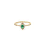 Green Cubic Zirconia Ring
