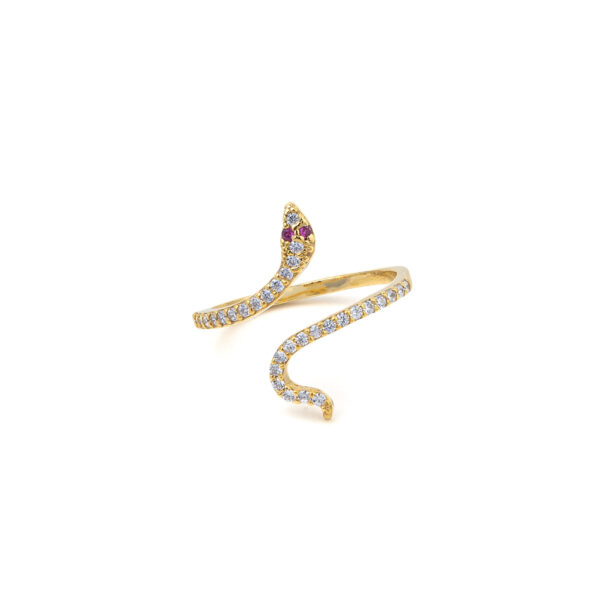 Snake Zirconia Ring