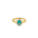 Turquoise Zircon Ring