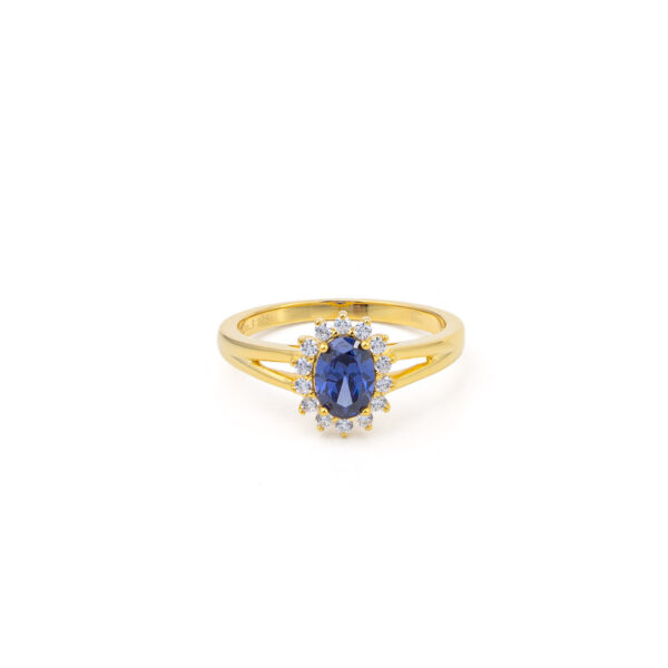 Blue Ziircon ring