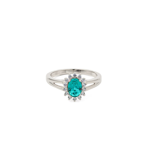 Turquoise Zircon ring