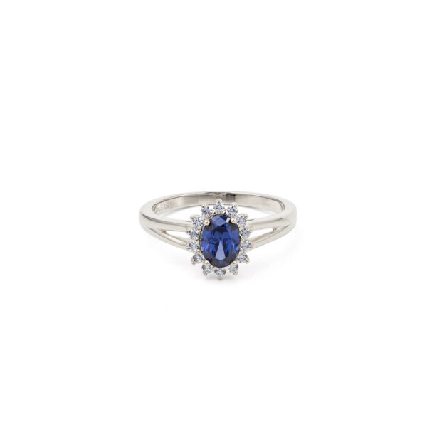 Blue Ziircon ring