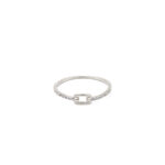 Rectangle Zircon Ring