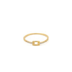 Rectangle Zircon Ring