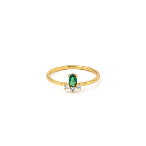 Green Zircon Ring