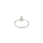 White Zircon Ring - 925 Sterling Silver - Image 3