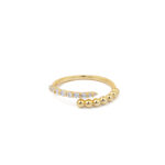 Cubic Zirconia Bead Ring