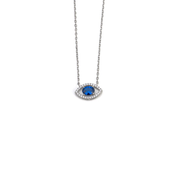 Eye Blue Zirconia Necklace