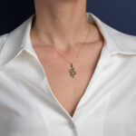 Snake Zircon Necklace - 925 Sterling Silver Gold Plated - Image 2