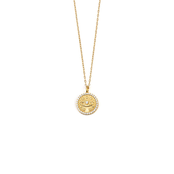 Eye Necklace with Zircon
