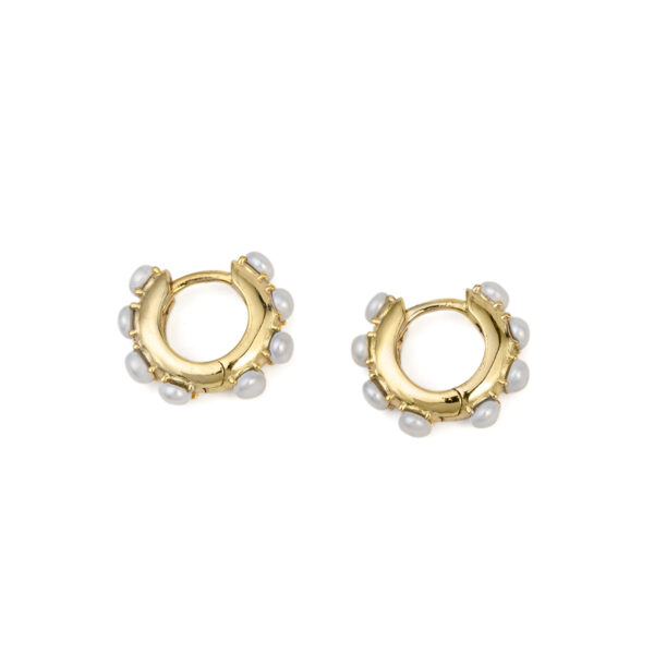 Pearl Hoop Earrings